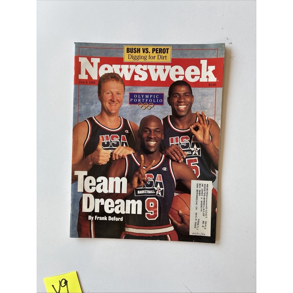 Newsweek Magazine July 1992 Dream Team Michael Jordan Larry Magic (19H)